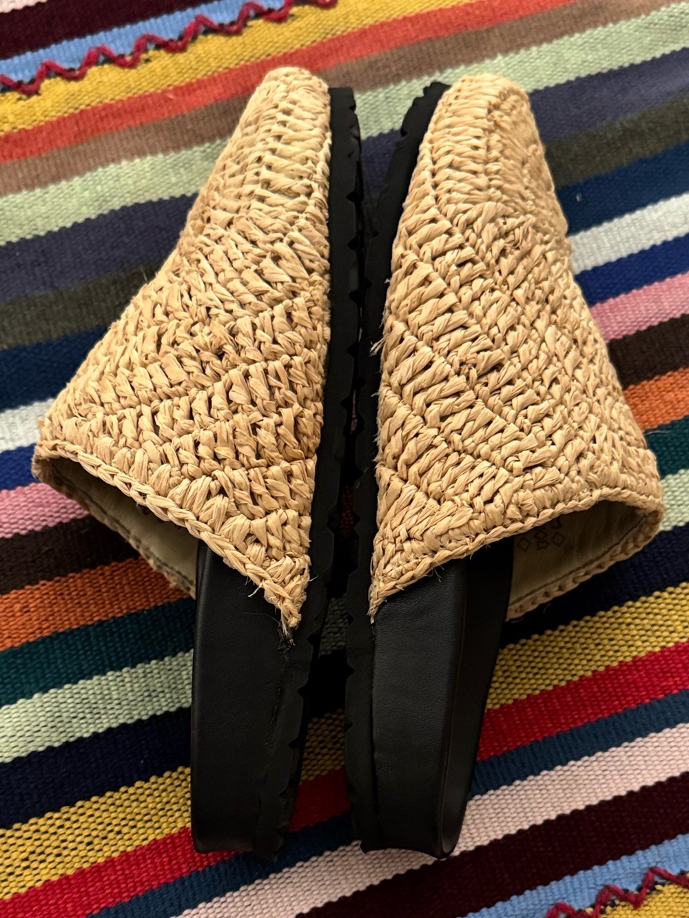 STAUD Dia Raffia Mules Natural Size 6 (EU 36) - Picture 7 of 12
